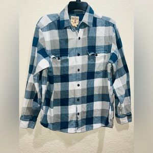 RedHead Mens Blue/Gray Plaid Flannel